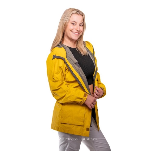 Red Ledge Free Rein Rain Jacket Yellow Extra Small - Picture 3 of 5